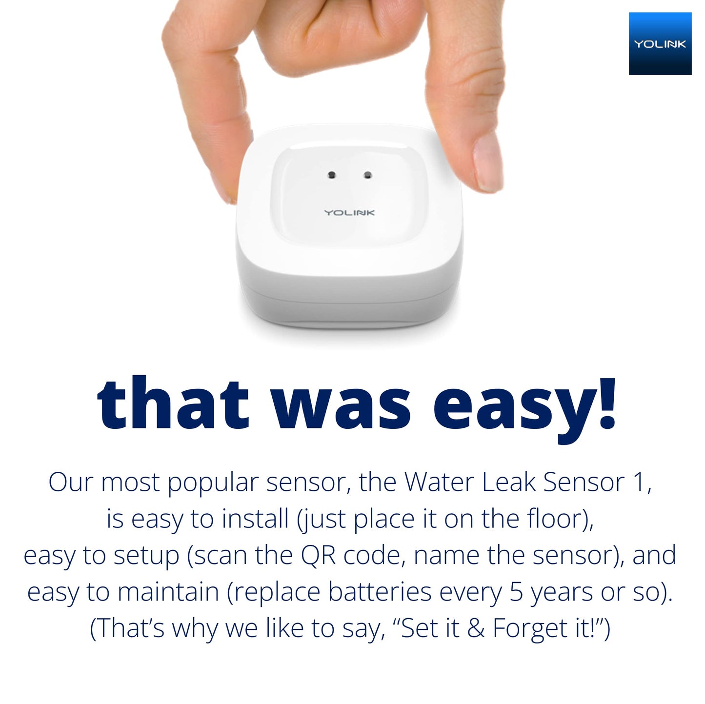 YoLink Water Leak Detection Starter Kit, w/SpeakerHub Audio/Talking Hub & Water Leak Sensors, LoRa Up to 1/4 Mile Open-Air Range, SMS/Text, Email & Push Notifications, w/Alexa, IFTTT, Home Assistant