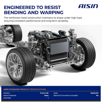 AISIN AFTERMARKET EMTFD-00267 Front Left Hydraulic Engine Motor Mount - Compatible with Ford Explorer 2020-2023 - L4 2.3L