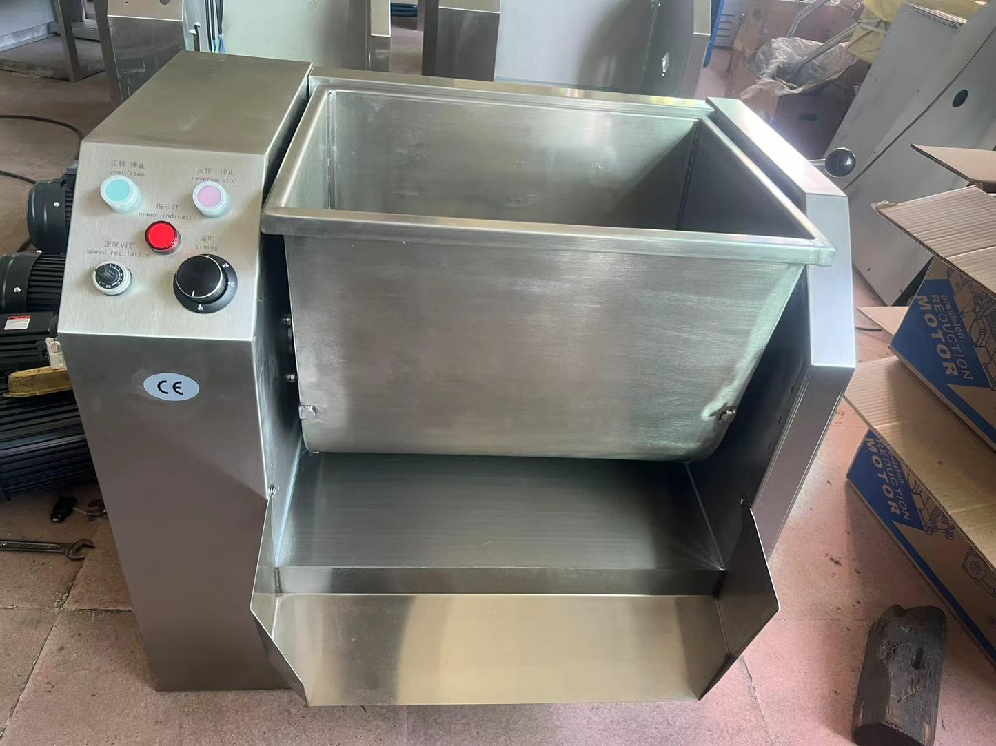 Koalalko Commercial Dough Mixer,Dough Kneading Machine,50L Tank Electric Flour-Mixing Machine,Meat Mixer, Adjustable Speed,2 Stirring Rods,1 for Dough Mixer,1 for Meat Mixer,Capacity 55Lb/H