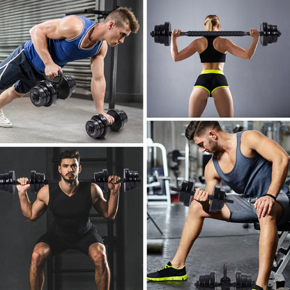 Nice C Weights, Dumbbell Set, Kettlebells, Adjustable Dumbbells, Barbell Weight Set, 20-40-50-70LB 3-in-1 set, Non-Slip, All-purpose (40LB)