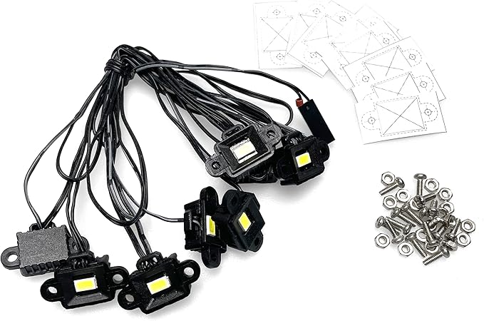 Club 5 Racing Waterproof Rock Light ( 6V ) For Axial SCX6 Jeep JLU Wrangler