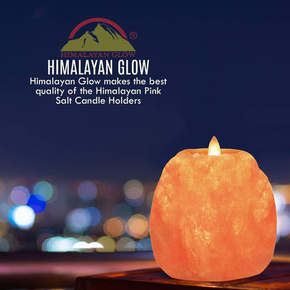 Himalayan Glow Candle Holders, Himalayan Salt Tea Light Candle Holders - 6 Pack