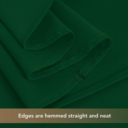 sancua Tablecloths for 6 Foot Rectangle Tables, 8 Pack - Washable Polyester Fabric Table Cloth for Chirstmas Party, Birthday, Banquet Reception, 54x108 Inch Hunter Green