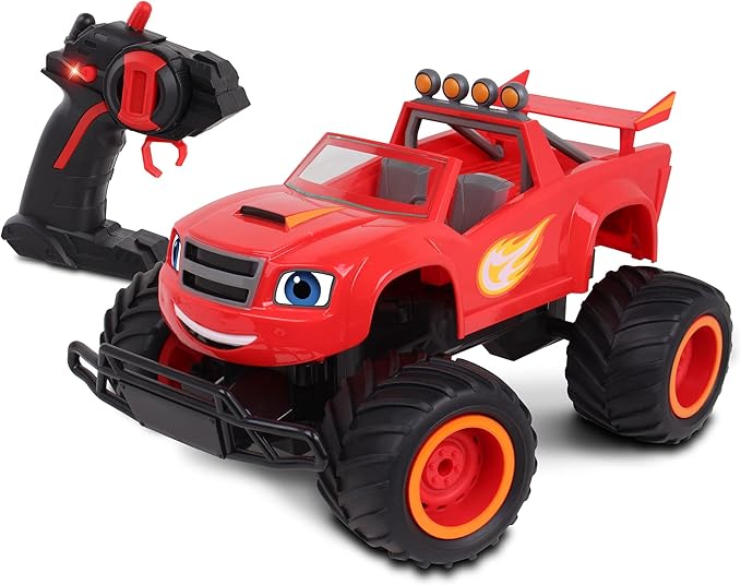 NKOK Blaze and the Monster Machines RC Monster Truck Toy High-Performance Ready-to-Run Remote Control Truck for Kids Off-Road Racing Vehicle