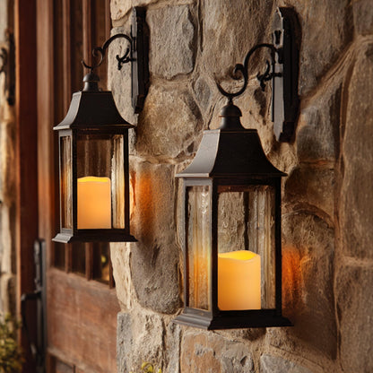 Raycare 3"x4" Outdoor Waterproof Flameless Candles, Battery Operated LED Electric Candles with Remote and Timers, Fake Pillar Candle for Patio, Porch, and Wedding Decor, Ivory, Set of 2