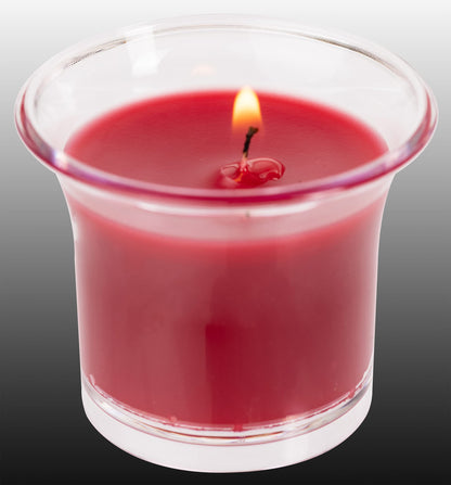 HYOOLA Clear Cup Scented Votive Candles - Berries - 12 Hour Burn Time - 4 Pack - European Made