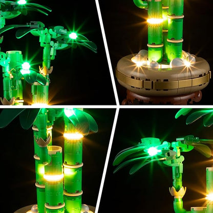 BRIKSMAX Light Kit for Lego-10344 Lucky Bamboo -Led Lighting Kit Compatible with Lego The Botanical Collection Building Set- Not Include Lego Set