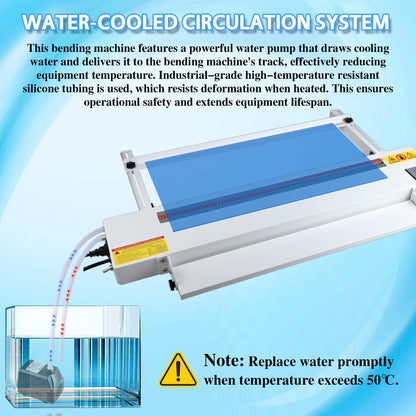 Digital Acrylic Plastic Bender, 24inch Acrylic Bending Machine with Adjustable Length&Angle, Acrylic PVC Plastic Bender with Spare Heating Wire, 60cm Acrylic Strip Bender Heater, 0-100℃, 110V