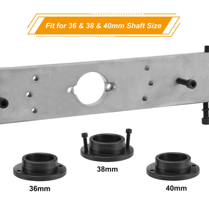 Motorcycle Tire Clamp, Wheel Balancer Adapter,10mm Installation Shaft, Motorcycle Tyre Balancing Tool, with 36 38 40mm Hole Size(Install Size:10x1.5mm)