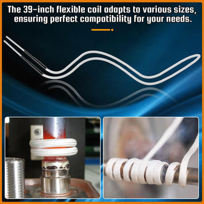10Pcs Induction Heater Coil Kit, Screw Descaling Coils with 10 Different Sizes, Flexible and Durable, for Magnetic Induction Heaters, Removing Rusty Bolts and Nuts