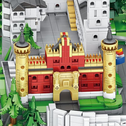 39072 Neuschwanstein Castle Building Block Set 5421 Pieces Castle Building Model Building Block Kit Adult Creative Enthusiast Model Gifts and Unique Collectibles