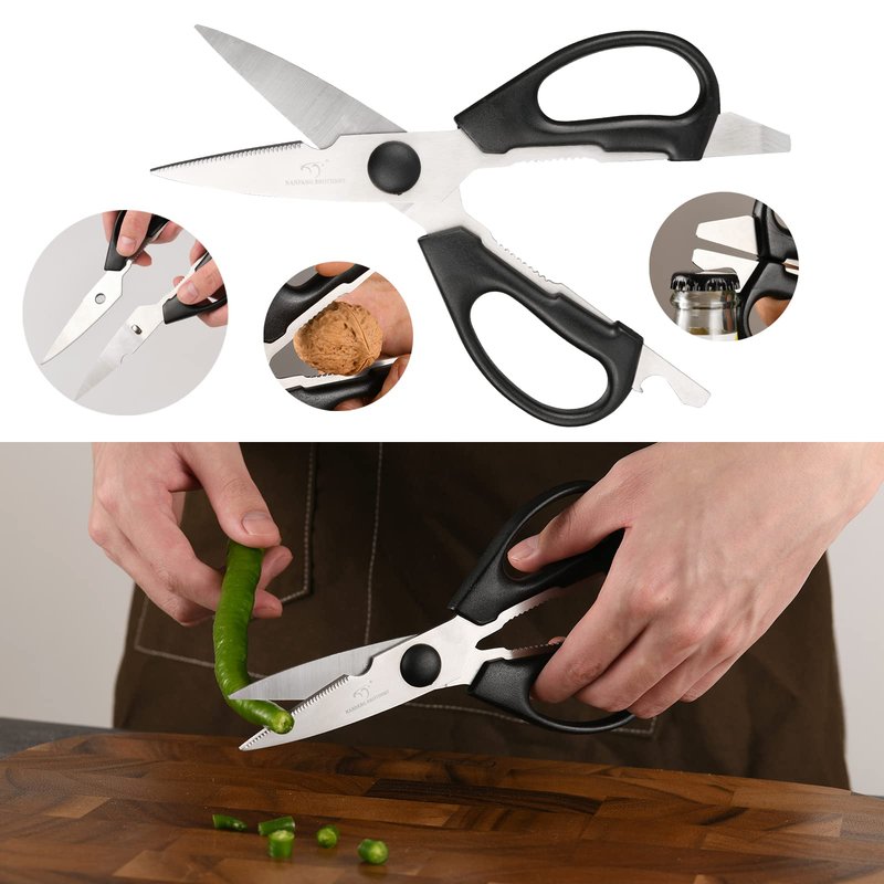 NANFANG BROTHERS Knife Sets for Kitchen with Block, Damascus Kitchen Knife Set with Block, ABS Ergonomic Handle for Chef Knife Set and Kitchen Shear