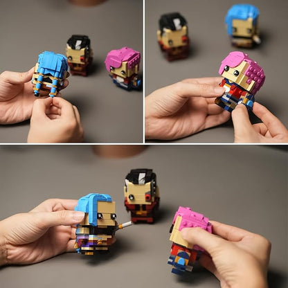 Game Anime Action Figure Building Set Compatible with Lego for AdultsHalloween Christmas Toys for Gaming Fan Desk Decor 589pcs
