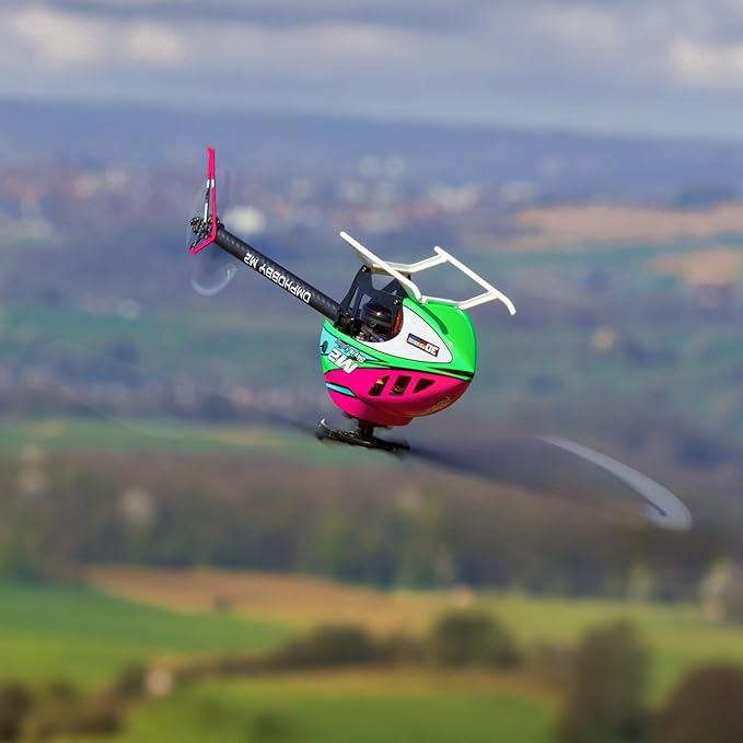 OMPHOBBY M2 V3 PRO RC Helicopter for Adults Support APP Tuning &amp Telemetry 6CH 3D Brushless Direct Drive Lightweight 320g OFS3 Flight Control 200-Class Mini Helicopter for Outdoor Orange PNP