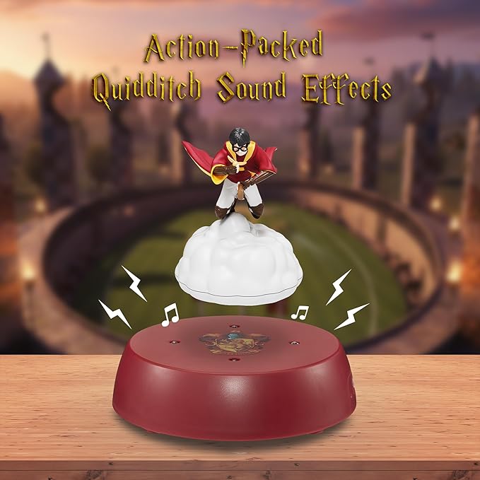 WARNER BROS Harry Potter Levitating Figurine Display - Magnetic Levitation Floating Harry Potter Collectible Display with LED Lights