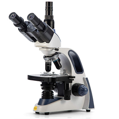 SWIFT Compound trinocular Microscope, 40X-2500X Digital Lab trinocular Compound LED Microscope with 3MP USB Camera and Slides,Mechanical Stage