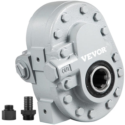 Bestauto Hydraulic Pump 21.2GPM Hydraulic Motor 540RPM Log Splitter 2250PSI & VEVOR Hydraulic Fluid Tank 10 Gal Fuel Tank Heavy Duty Hydraulic Steel Tank Reservoir, Gasoline Transfer