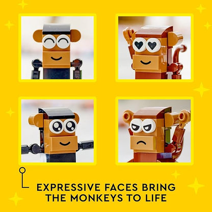 LEGO Classic Creative Monkey Fun 11031 Building Toy Set for Kids Boys and Girls Ages and Up Makes a Great Gift for Grandchildren