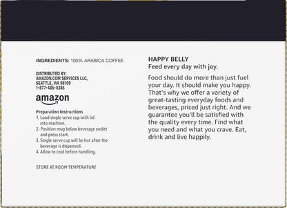 Happy Belly Light Roast Coffee Pods - Breakfast Blend for Keurig 2.0 | 24 Count