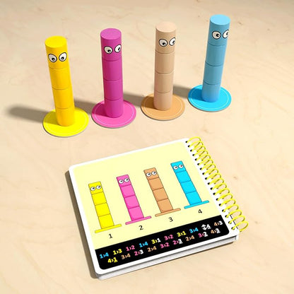 HABA Amanda's Alpacas Stacking Puzzle Game: 60 Logic Challenges and Brain Teaser Puzzles for Kids Ages 5+ Smart Games to Develop Fine Motor Skills &amp Problem Solving