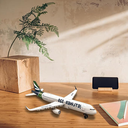 City Passenger Airplane Building Blocks Sets Airliner Building Kits A320 Airbus Model Toys Gift for Adults Kids Teens Aviation Enthusiast 129 PCS