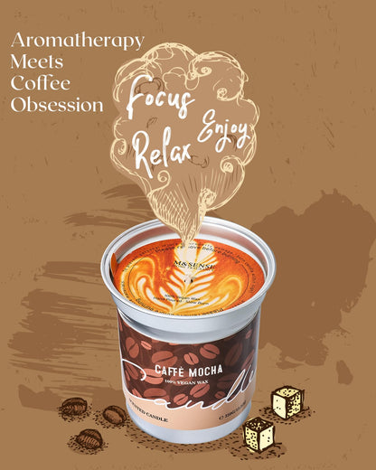 M&SENSE Mocha Coffee Scented Candles 16.2oz