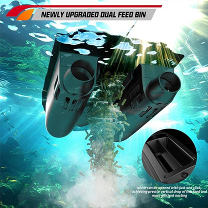 V030 Remote Control Bait Boat 12V 2.4G High-Speed RC Bait Boat with GPS Positioning