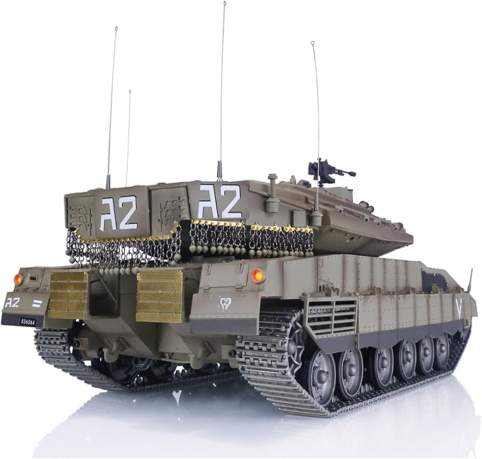TOUCAN RC HOBBY Heng Long Remote Control Tank 1/16 IDF Merkava MK IV Professional Edition Tanks BB Airsoft That Shooting BB Bullets