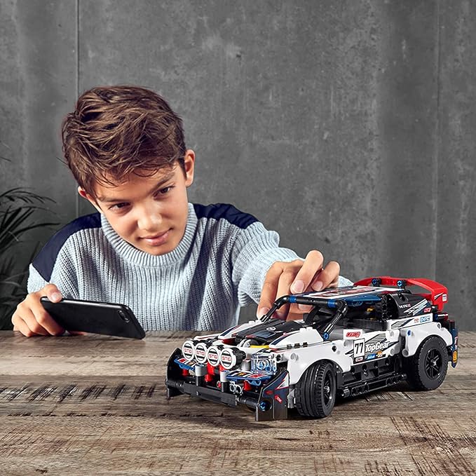 LEGO Technic App-Controlled Top Gear Rally Car 42109 Racing Toy Building Kit (463 Pieces)