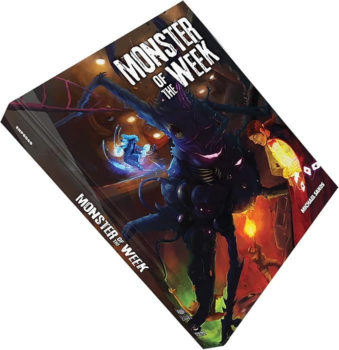 Evil Hat Productions LLC Monster of The Week: Hardcover Edition - RPG Book for 3-5 People Supernatural Mysteries Adds 2 New Playbooks Start Hunting Action Horror Roleplaying Game
