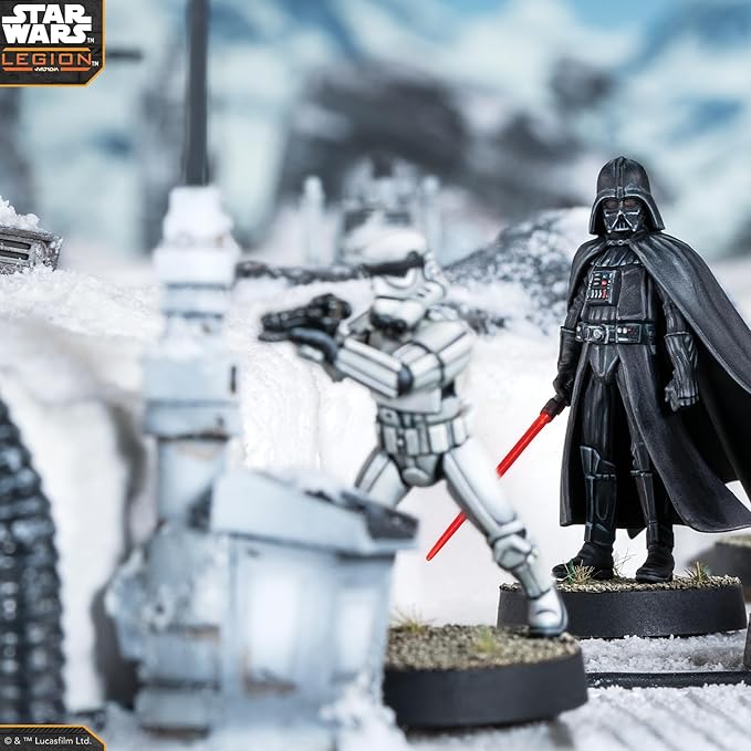 Asmodee Star Wars: Legion Darth Vader &amp General Veers Character Expansion - Tabletop Miniatures Game Strategy Game for Kids and Adults Ages 14+ 2 Players 90 Min Playtime