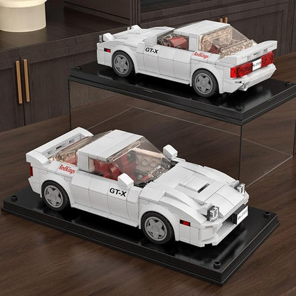 Mould King Speed Champion RX-7 Initial D Building Set &amp Display Case 27015 Cars Model Kits Gifts for Teens/Adults Creative for Teens Age 14+ (369Pcs)