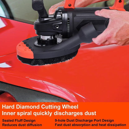 7-Inch Concrete Floor Grinder, 2200W Powerful Concrete Sanding Machine Concretes Sander Practical Angle Grinder Tool Floor Grinders Polishing Machine 90° Seamless sanding for Floors(Size:B)