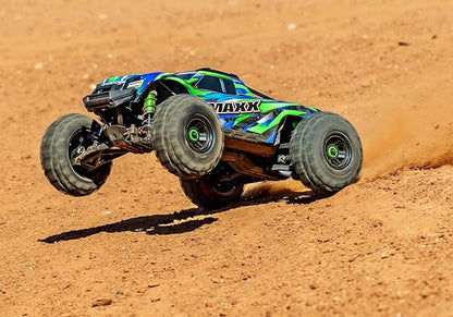 Traxxas Maxx Wide Green 1:10 RC Model Car Monster Truck 4WD RTR 2.4GHz