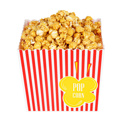 Restaurantware Popcorn Buckets 10 Count 165 Ounce Plastic Reusable Popcorn Containers Red And White Striped Snack Tubs Pink Durable Design For Movie Nights