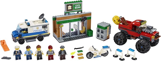 LEGO City Police Monster Truck Heist 60245 Police Toy Cool Building Set for Kids (362 Pieces)
