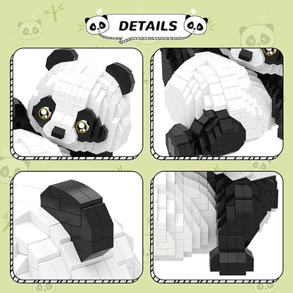QLT QIAOLETONG Mini Building Blocks Animals Sets for Goodie Bags 1154 PCS Micro Mini Panda Building Toy Bricks for Adults Party Favors for Teens 14+ Birthday Gift for Boys Girls Carnival Prizes