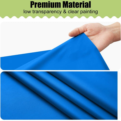 Smiry Disposable Table Cloth - 6 Pack, 54 x 108 Inch Waterproof Rectangle Tablecloths for Parties, Decorative Plastic Table Cover, Leakproof & Sturdy, Blue