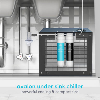Avalon High Capacity Chiller Cooling System for Under Counter Use, Dual Filtration, NSF