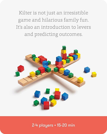 SimplyFun Kilter - The Educational Game of Levers &amp Motion - Hilarious Family Fun with an Introduction to Physics &amp Predicting Outcomes - Kids Game - 2 to 4 Players - Ages 8 &amp Up