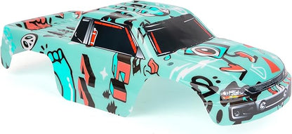 SummitLink Custom Body Compatible for 1/10 Scale RC Car or Truck (Truck not Included) (Graffiti Blue)