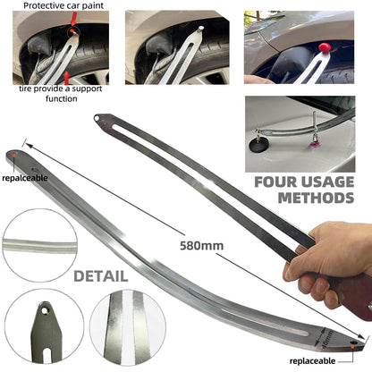 NIUVOCY 159pcs/Set Auto Body Dent Repair Tools Kit,Big Size Slide Puller&Dent Rods Crowbar,paintless Car Dent Lifter Hail Removal,A Complete Car Dent Repair Tools Set for Professional Car Repair Shop