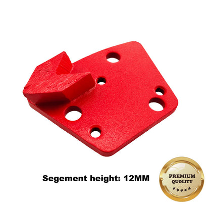 9 Pcs Pro Trapezoid Diamond Grinding Shoes M Bond for Medium Floor (Grit Optional), for Blastrac Or Other Common Floor Grinding Machine (16 Grit - 1 Arrow Segment M Bond for Medium Floor)