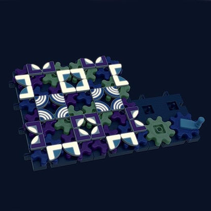 Learning Resources Glowing PatternGears - Building Set with Glow in the Dark Stickers Toddlers Hands-On Toy STEM Construction &amp Engineering Fine Motor Gifts for Boys and Girls