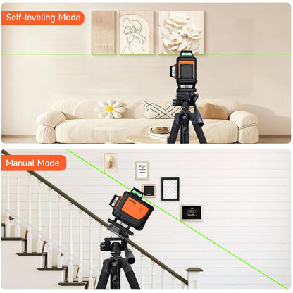 DOVOH 4D Laser Level with Tripod and Receiver, Class Ⅱ, Y4-360G-KIT