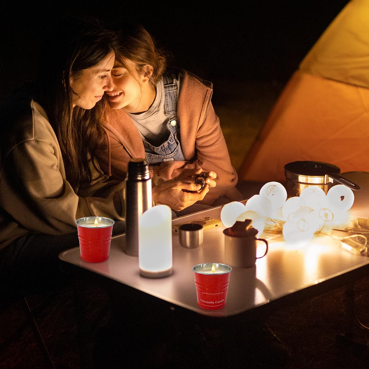 Enhanced Scents Outdoor Citronella Candles, 9 Pack, Red, Repel Scented Candles, Control, 100% Soy, for Patio, Outside, Outdoor Table Decor, Camping Accessories, Home Scented