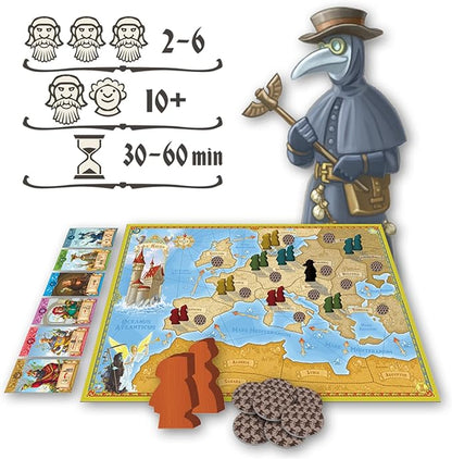 Rattus Board Game (Big Box Edition) - The Black Death Strategy Game with Expansions! Family Game for Kids &amp Adults Ages 10+ 2-6 Players 30-60 Minute Playtime Made by Z-Man Games
