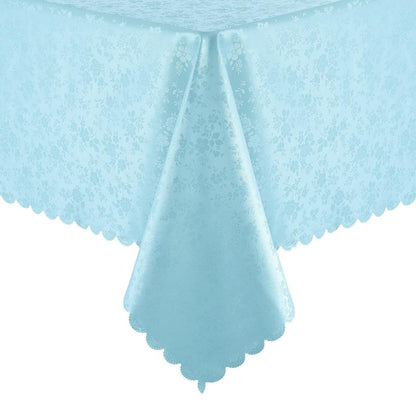 Smiry Rectangle Table Cloth, Waterproof Heavy Duty Vinyl Tablecloths, Wipeable Washable Table Cover for Kitchen and Dining Room (Light Blue, 60" X 102")