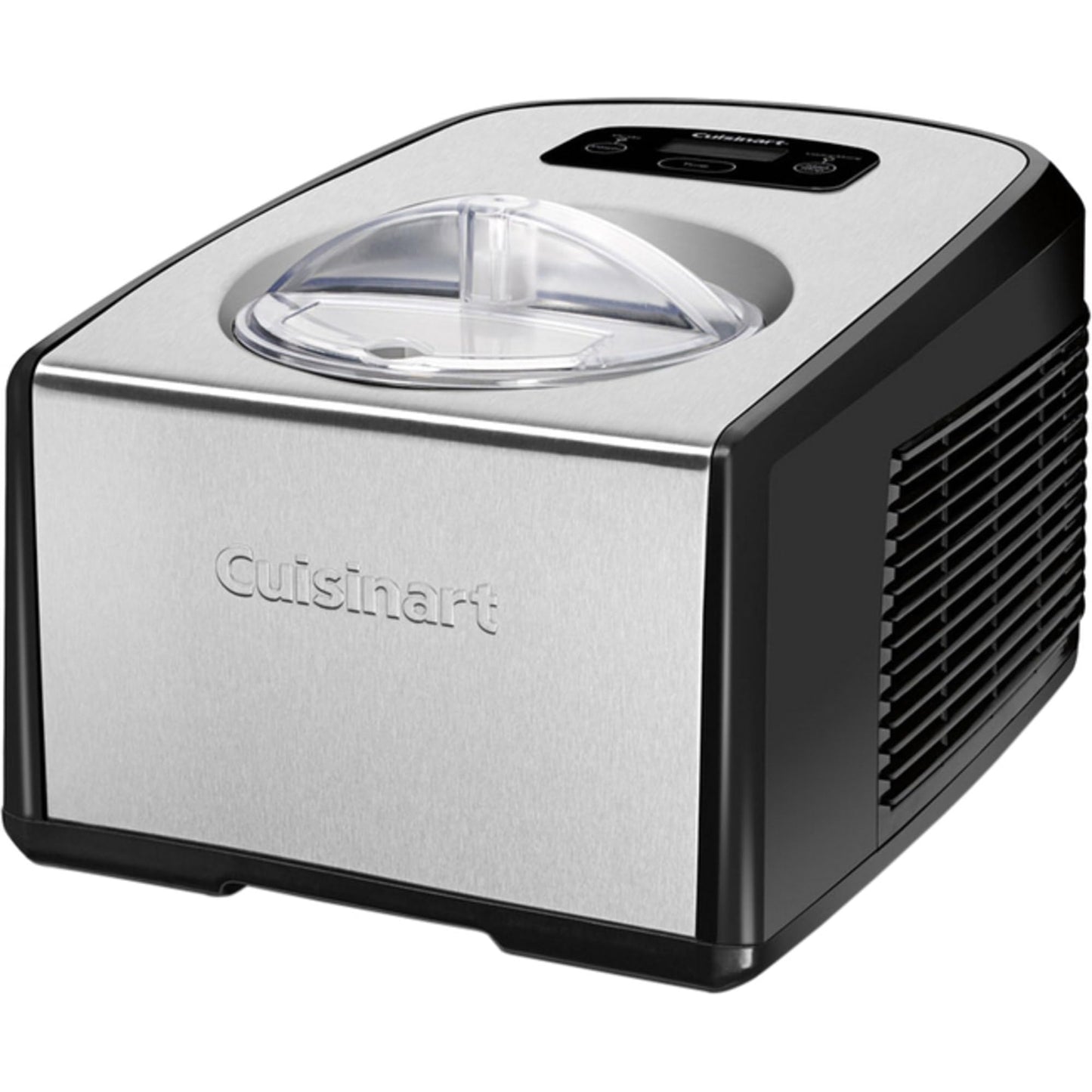 Cuisinart 1.5-Quart Ice Cream Maker and Gelato Machine, Makes Frozen Yogurt and Sorbet, Fully Automatic with Commercial-Quality Compressor and 2 Churning Paddles, ICE-100, Black/Stainless