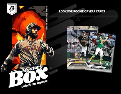 Three Graded Baseball Cards Collect The Legends® Edition│Gem-Mint 10 Guaranteed│Gift for Baseball Fans│by TradingCard360®